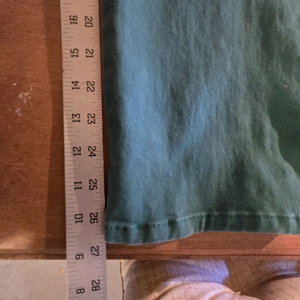 Gloria Vanderbilt Amanda Jeans Missy Short Turq Teal Blue Stretch Denim Pants 10 - Picture 6 of 8